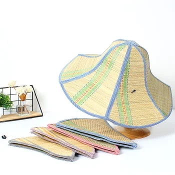 Солнцезащитная складная Соломенная шляпа, Портативные шляпы с зонтиком для рыбалки, Защита от ультрафиолета, Летняя кепка с широкими полями на открытом воздухе
