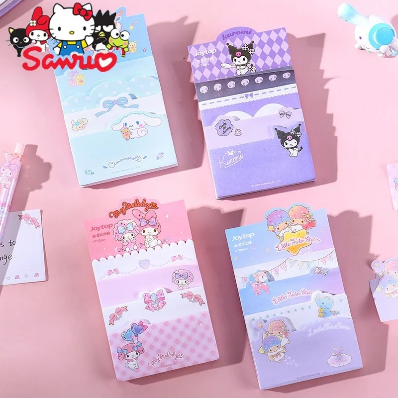 Sanrio Melody Kuromi Hello Kitty Cinnamoroll Pochacco Joytop Good Time Четырехслойная Комбинация N Times Мультяшный Студенческий Пост-ит-ит